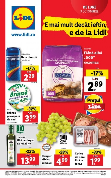Catalog LIDL 03 Octombrie 2022 - 09 Octombrie 2022