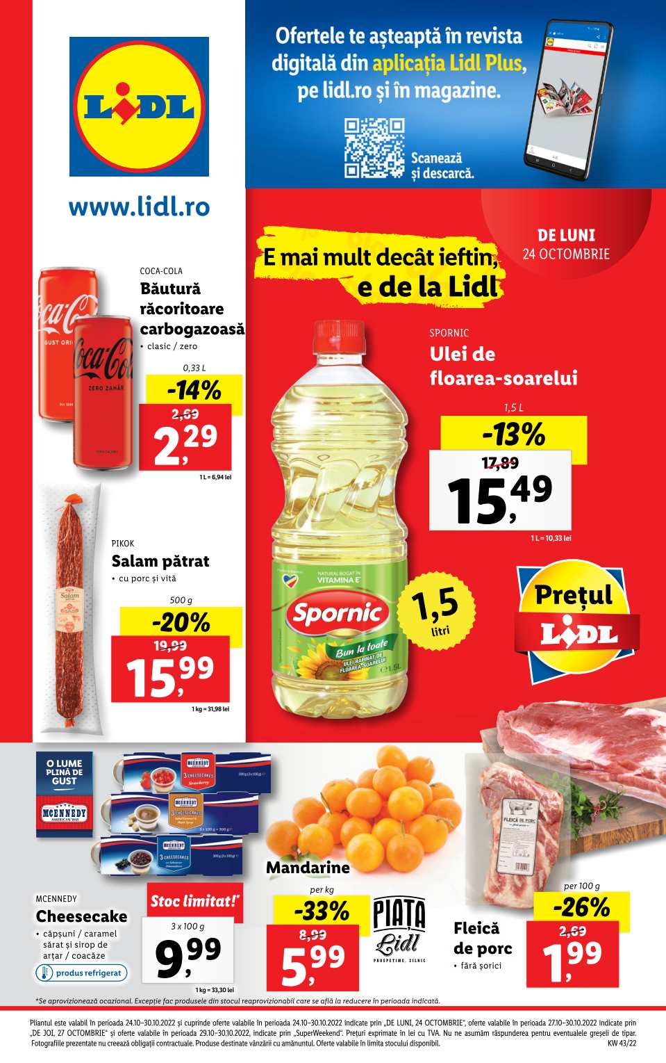 Catalog LIDL 24 Octombrie 2022 - 30 Octombrie 2022