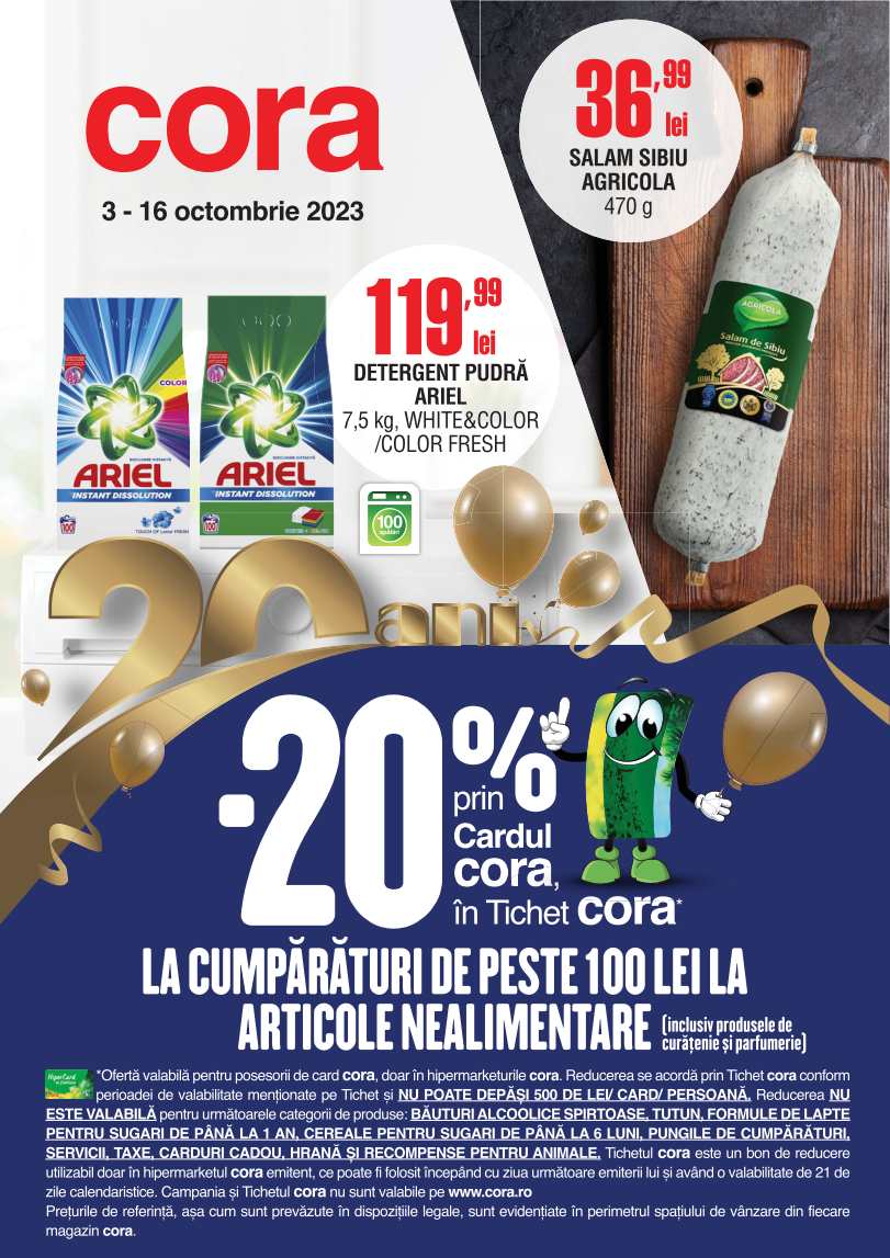 Catalog CORA 03 Octombrie 2023 - 16 Octombrie 2023 - Alimentare