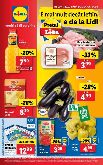 Catalog LIDL 29 Iulie 2024 - 04 August 2024