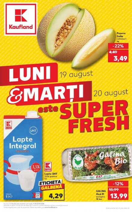 Catalog KAUFLAND 19 August 2024 - 20 August 2024