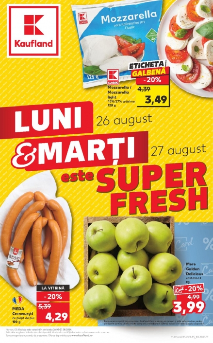 Catalog KAUFLAND 26 August 2024 - 27 August 2024