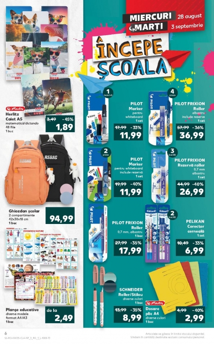 Catalog KAUFLAND 28 August 2024 - 03 Septembrie 2024 - Incepe scoala