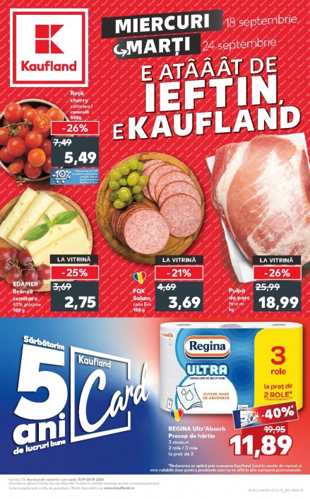 Catalog KAUFLAND 18 Septembrie 2024 - 24 Septembrie 2024