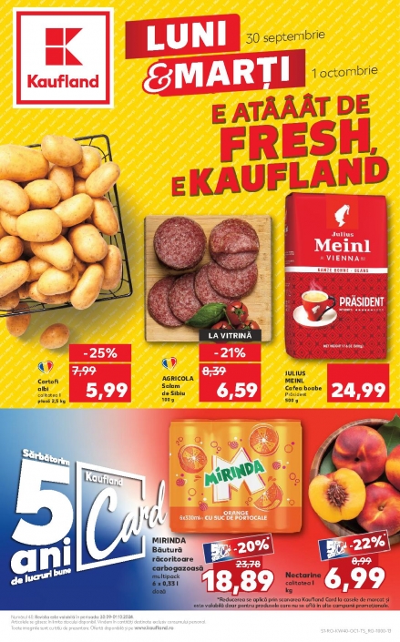 Catalog KAUFLAND 30 Septembrie 2024 - 01 Octombrie 2024