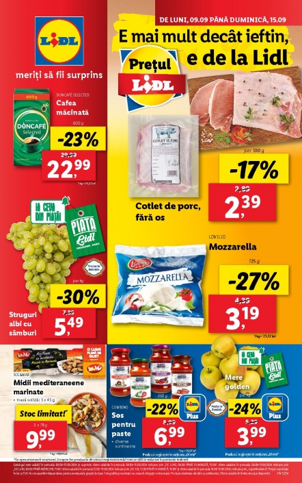 Catalog LIDL 09 Septembrie 2024 - 15 Septembrie 2024