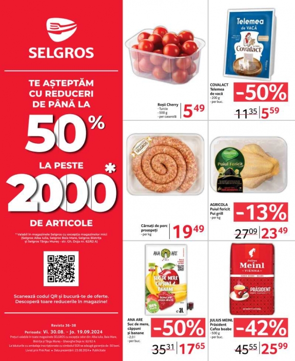 Catalog SELGROS 30 August 2024 - 19 Septembrie 2024 - Food