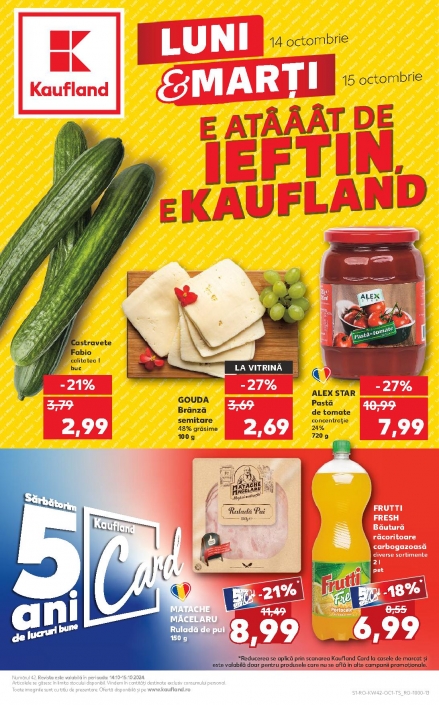 Catalog KAUFLAND 14 Octombrie 2024 - 15 Octombrie 2024