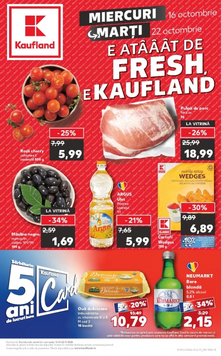 Catalog KAUFLAND 16 Octombrie 2024 - 22 Octombrie 2024