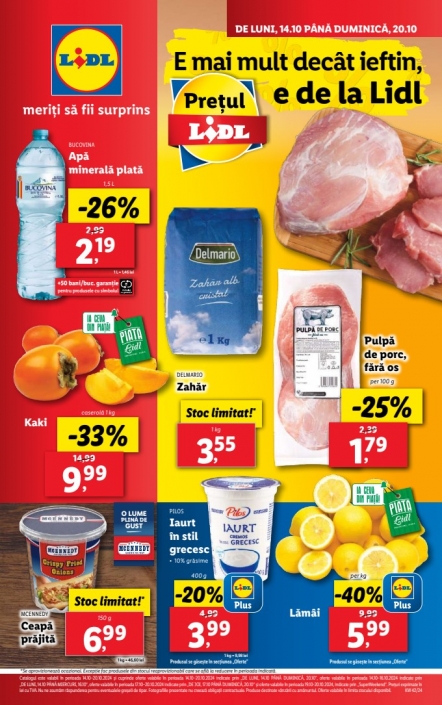 Catalog LIDL 14 Octombrie 2024 - 20 Octombrie 2024