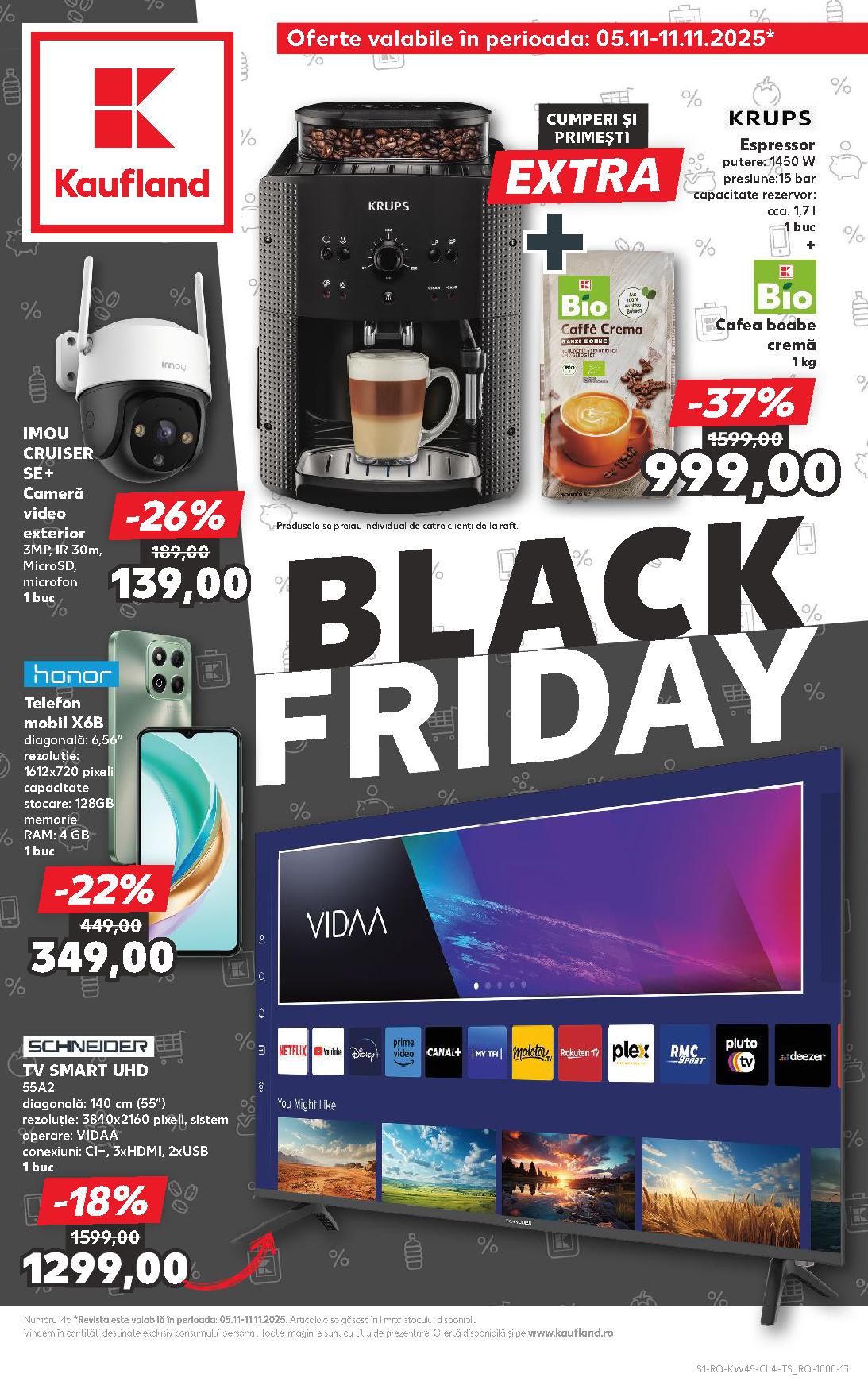 Catalog KAUFLAND Black Friday Non Food - 05 Noiembrie 2025 - 11 Noiembrie 2025