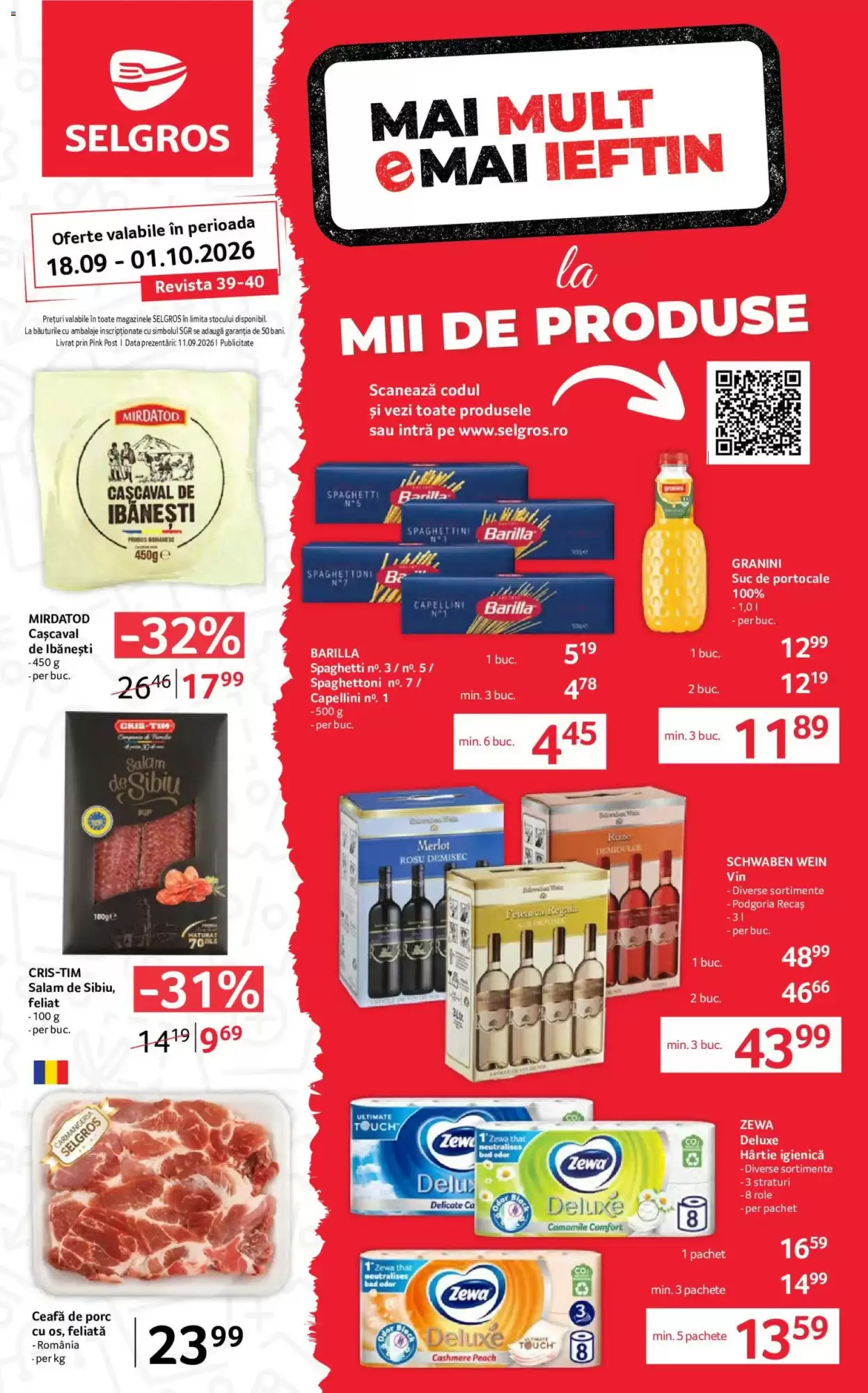 Selgros Catalog 18.09.2026 - 01.10.2026