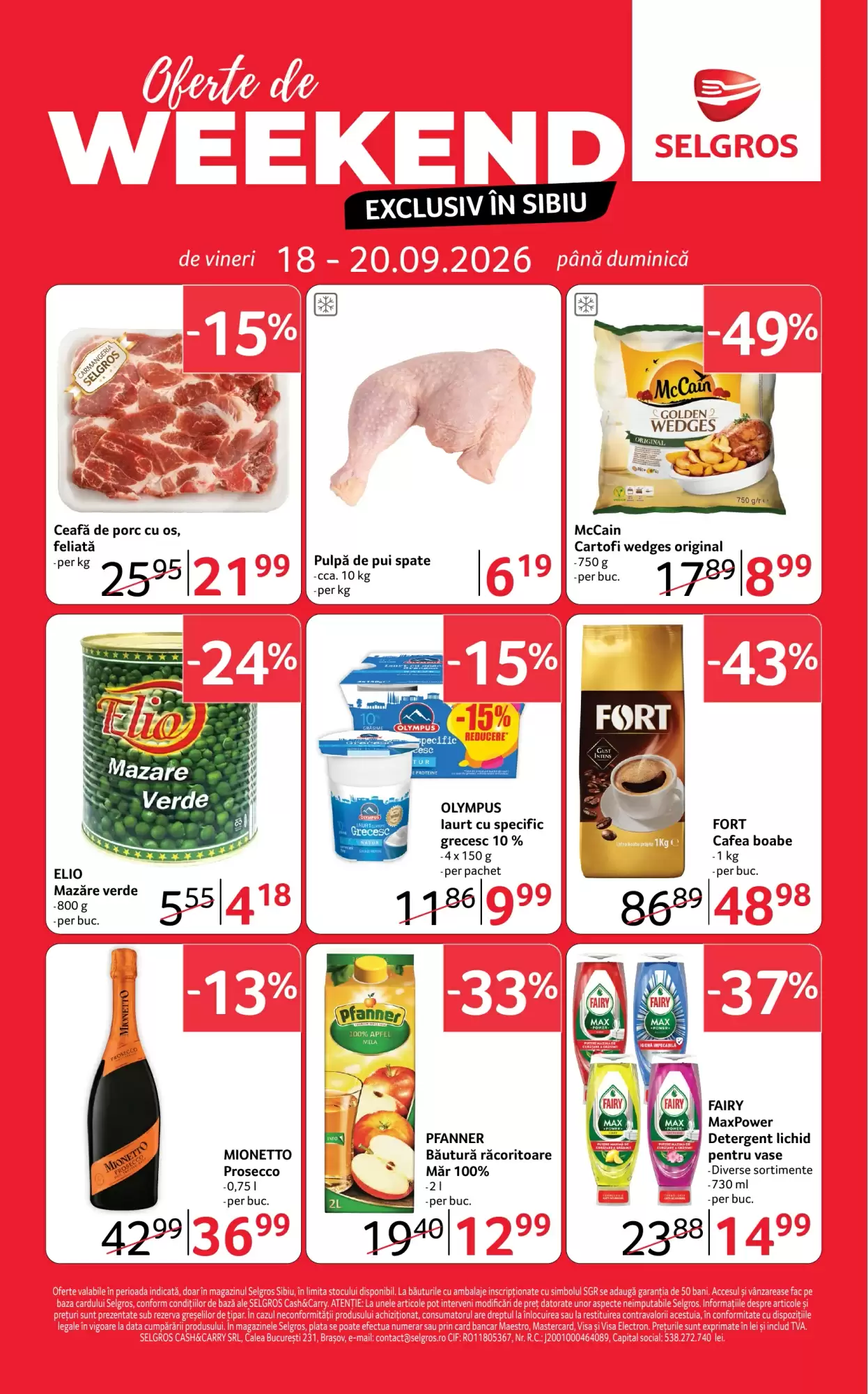 Selgros Catalog 18.09.2026 - 20.09.2026