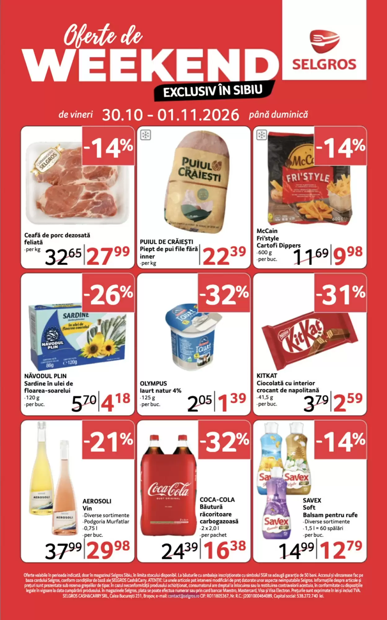 Selgros Catalog 30.10.2026 - 01.11.2026
